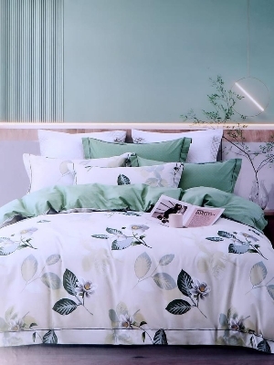 Premium Printed Bed Sheet - Design Type: Modern