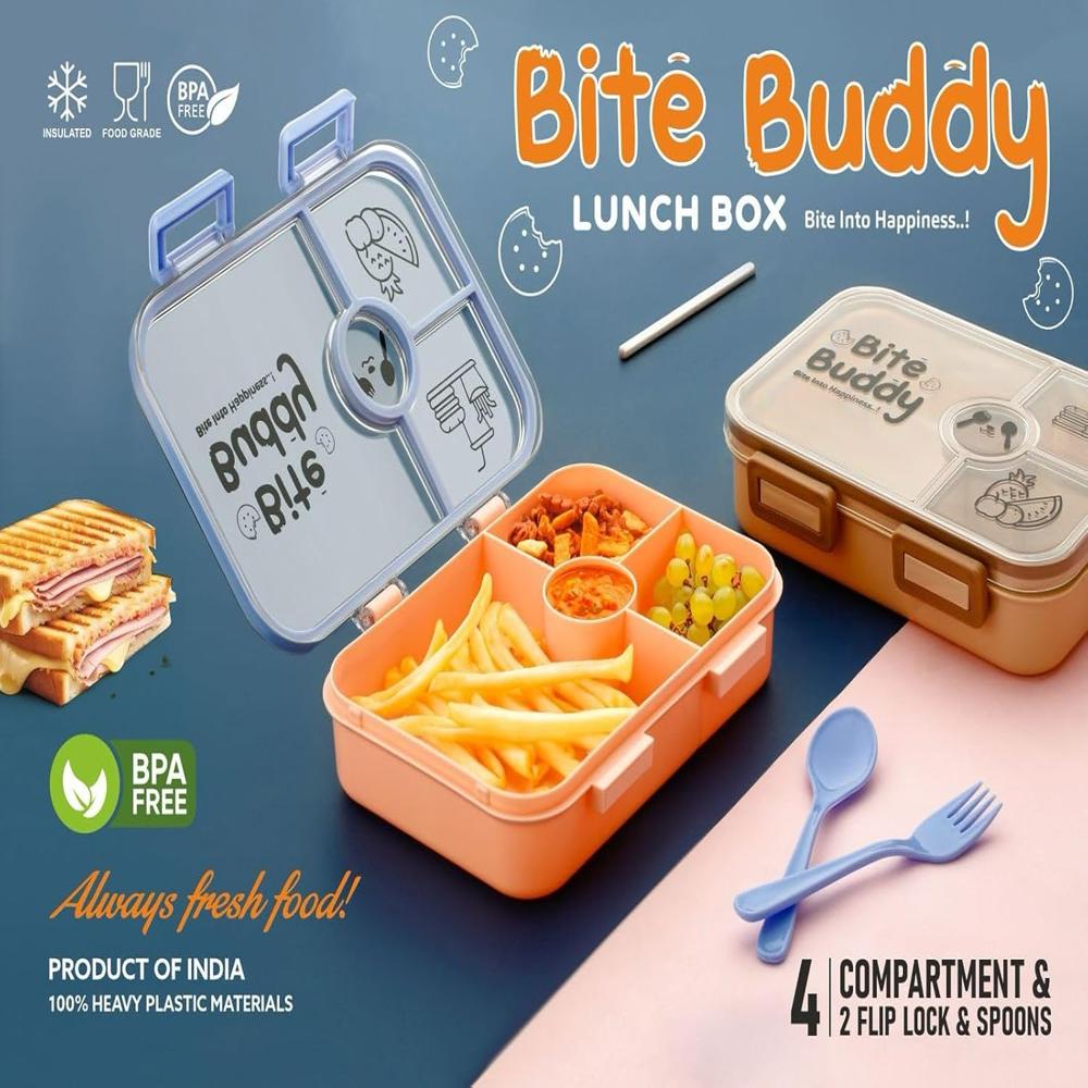 Bite Buddy Lunch Box - Color: Yellow