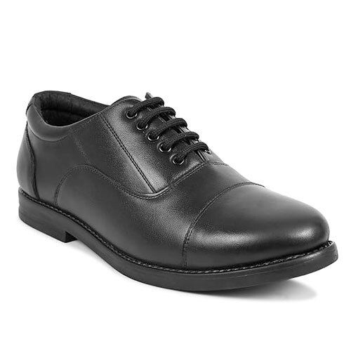 Men's Oxford Police Shoes, Black, Formal Leather