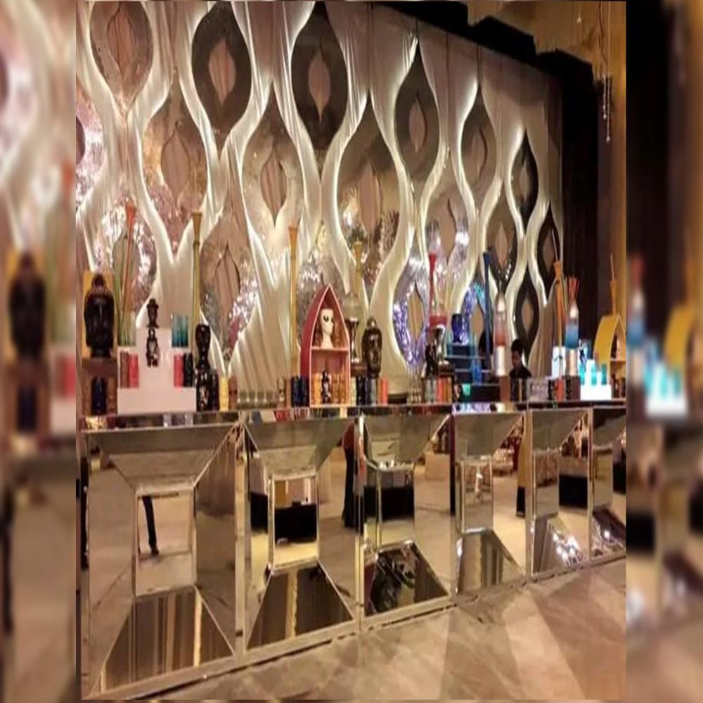 Urban wedding buffet counter