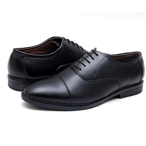 Shooz Faux Leather Men's Formal Shoes - Color: Black