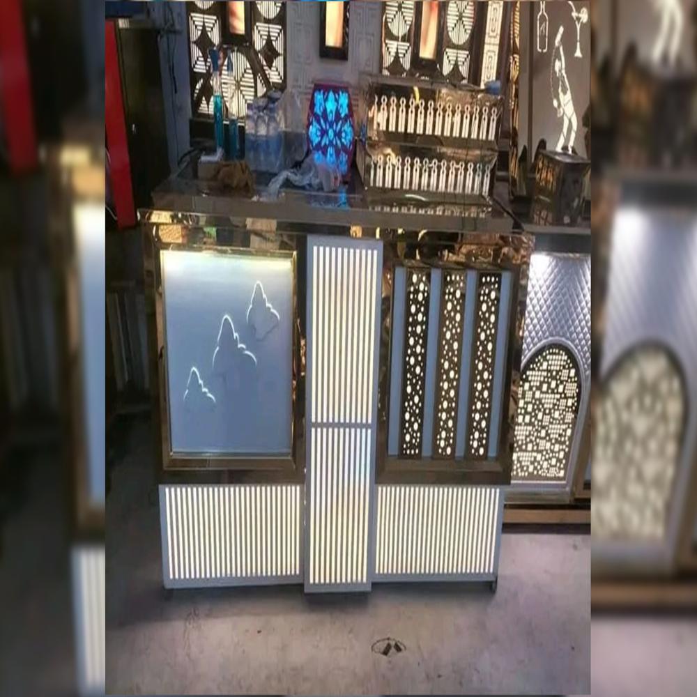 Urban wedding buffet counter