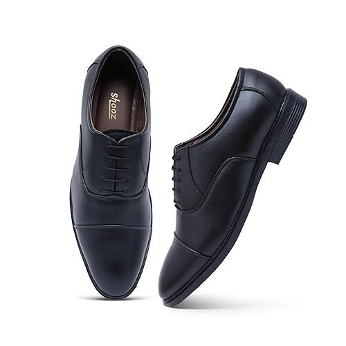 Shooz Faux Leather Men's Formal Shoes - Color: Black