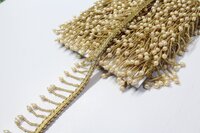 Golden  Latkan Moti Lace