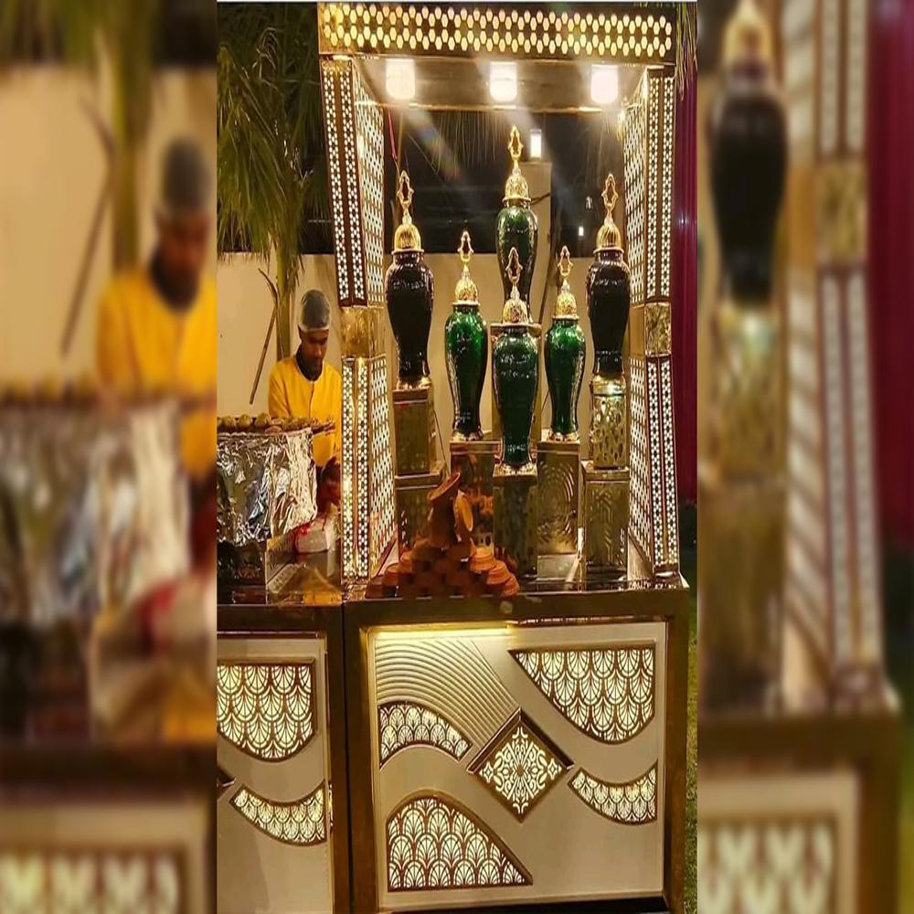 Elegant panel buffet counter