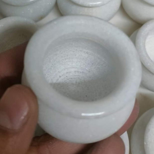 Marble Bowl - High-Quality Polished White Marble , Available in Various Sizes with Warranty for Unmatched Elegance and Functionality