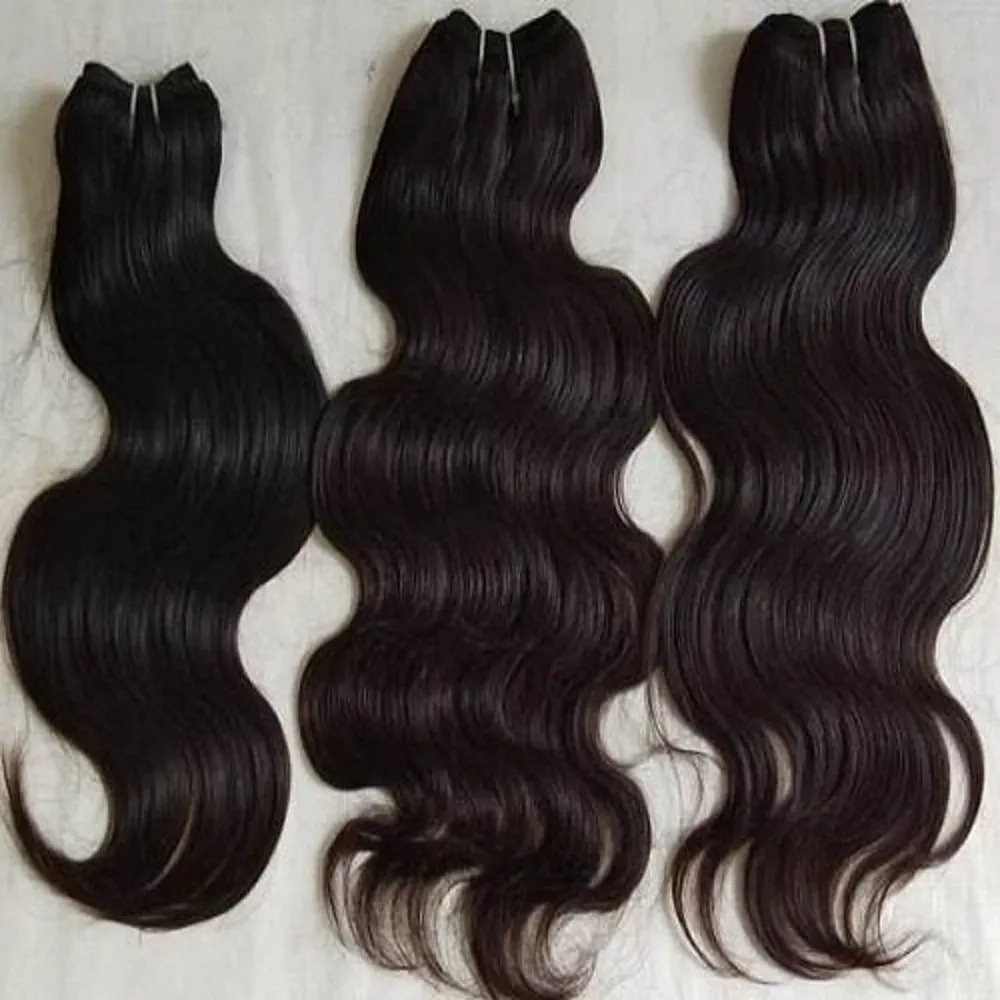 Black Brazilian Hair Raw Body Wave Human Weft Hair Extensions Bundle