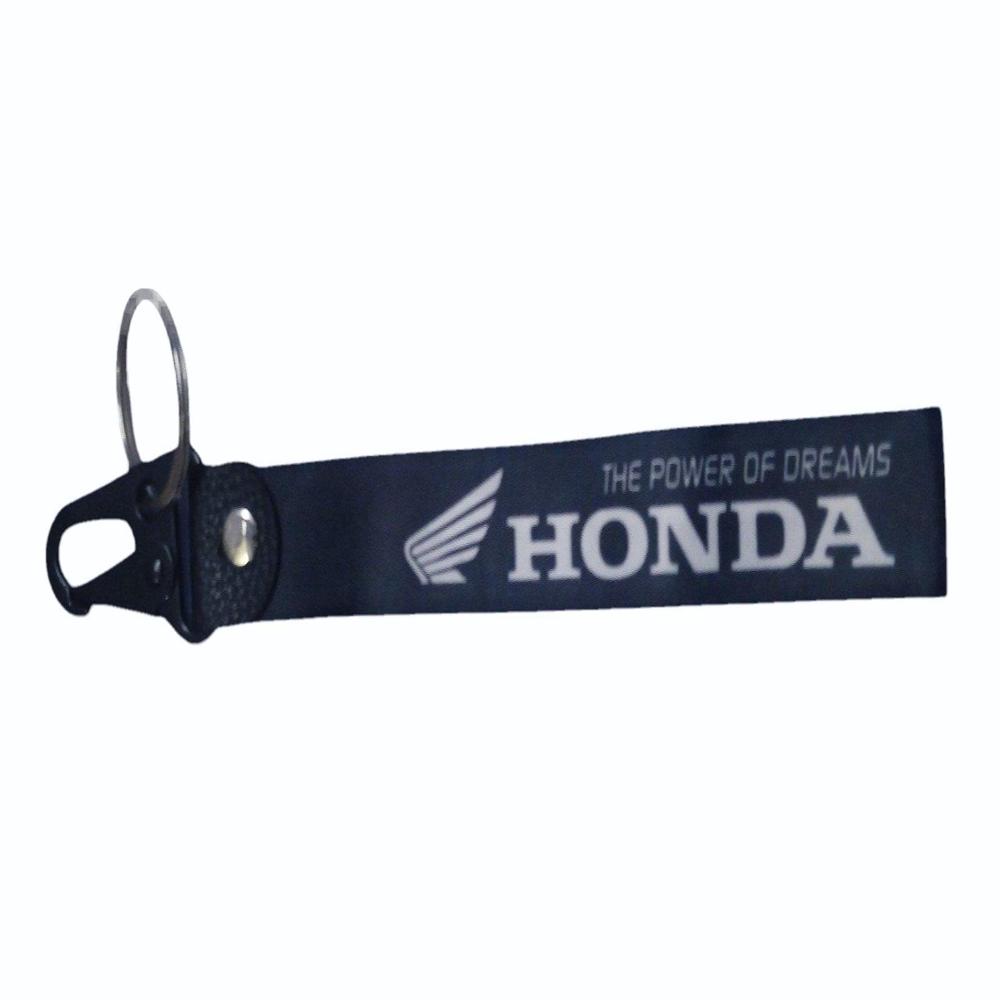 25mm HONDA satin keychain with carbiner nd flat challa ring 