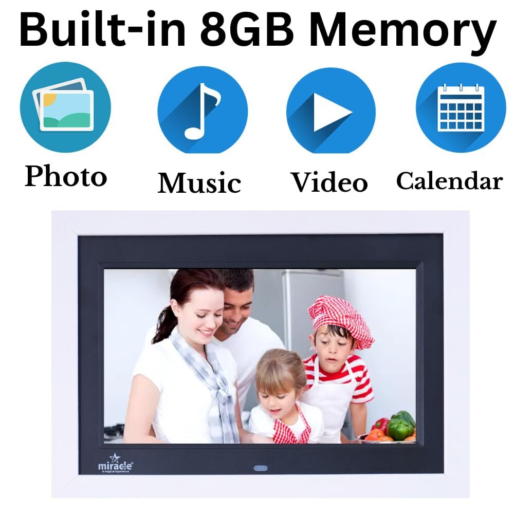 7 Inch IPS  Wooden Digital Photo Frame