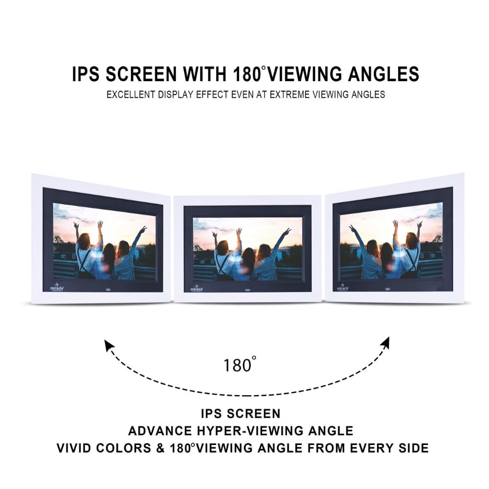 7 Inch IPS  Wooden Digital Photo Frame