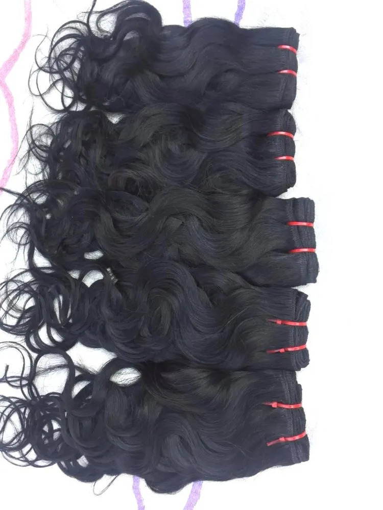 Indian Hair Factory Weft Hair Extensions Human Hair Weaves Sew In Bundles