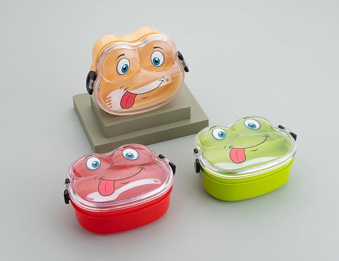 Frog Shape Lunch Box - Capacity: 500 Milliliter (Ml)