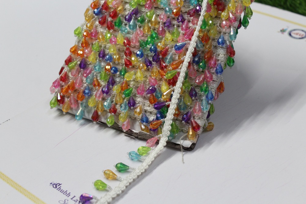 Multicolor Moti Lace
