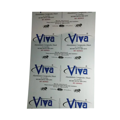 Aluminium Composite Panel Sheets - Color: White