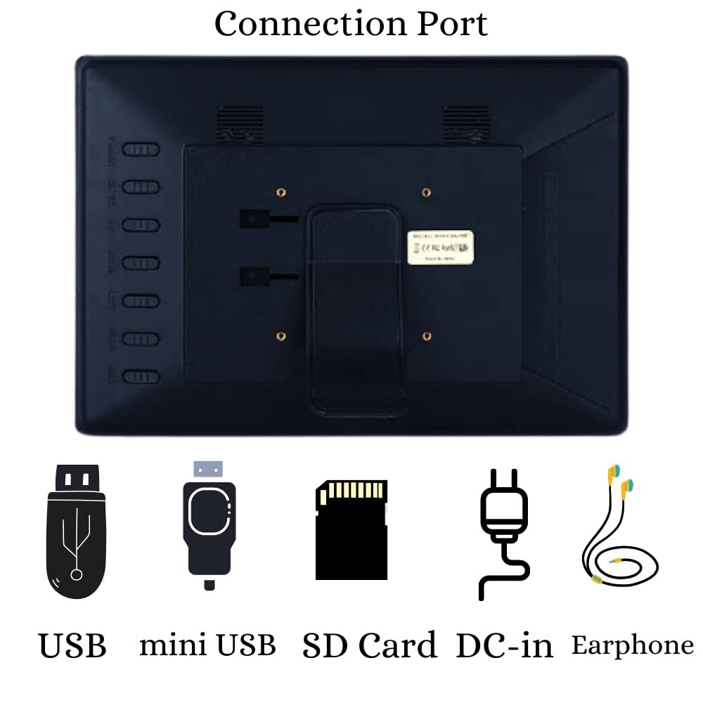 17 Inch Hdmi Digital Photo Frame - Color: Black