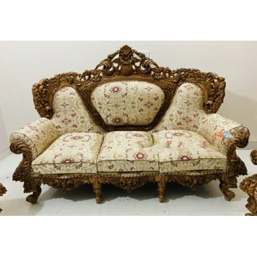 7 Seater Teak Wood Royal Carving Sofa Set