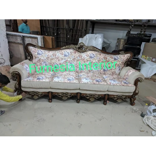 7 Seater Teak Wood Royal Carving Sofa Set