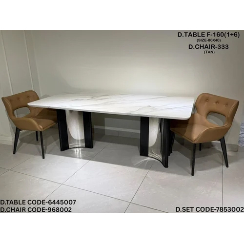 Marble Top Dining Table Set