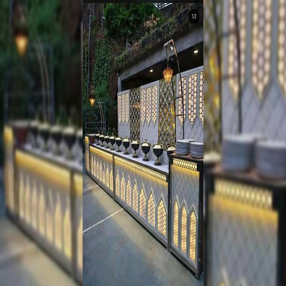 Customized Wedding Decor Counter - Material: Stainless Steel