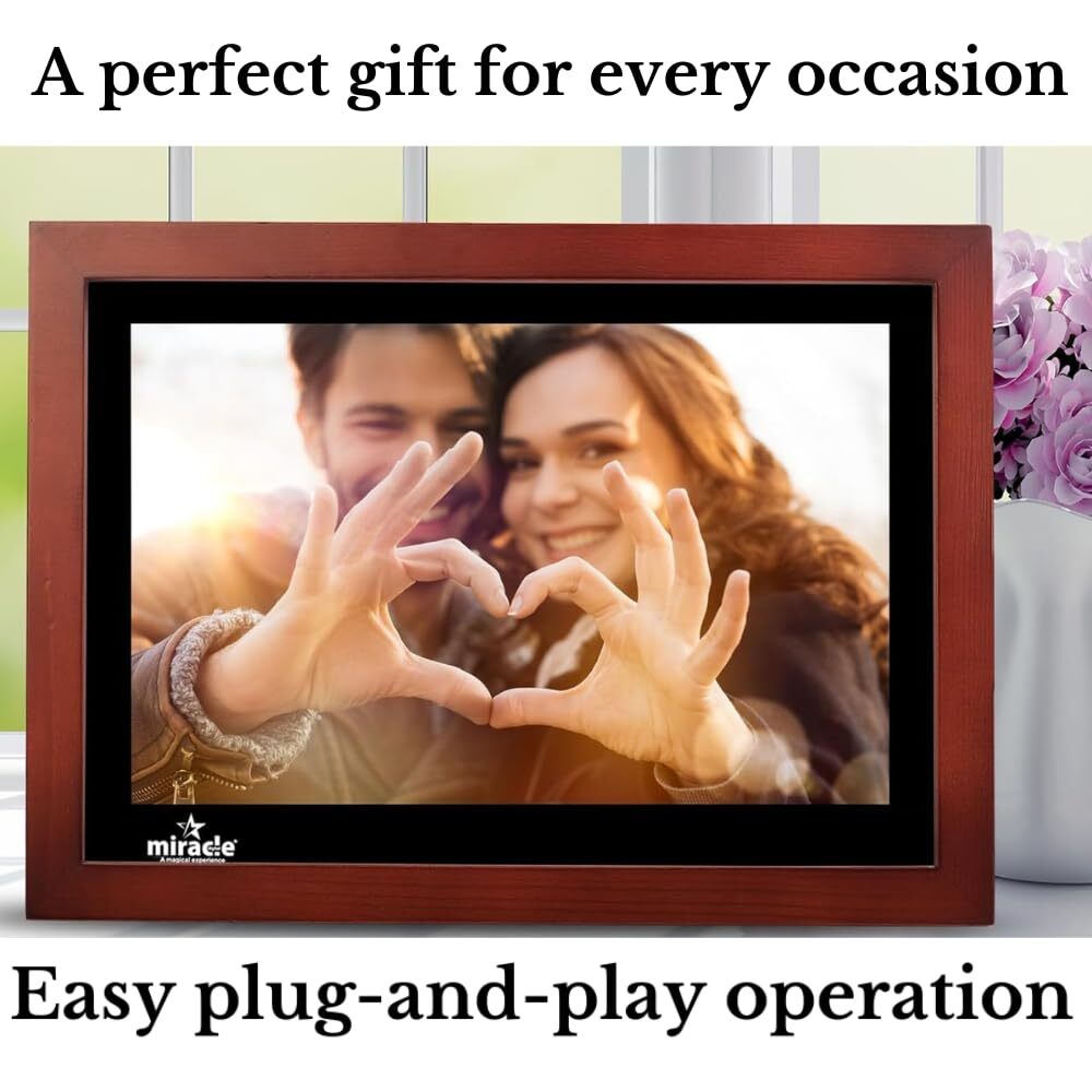17 inch HDMI Wooden digital photo frame