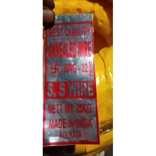 Ms Binding Wire 22.5 Gauge Packging 25 Coil - Color: Silver