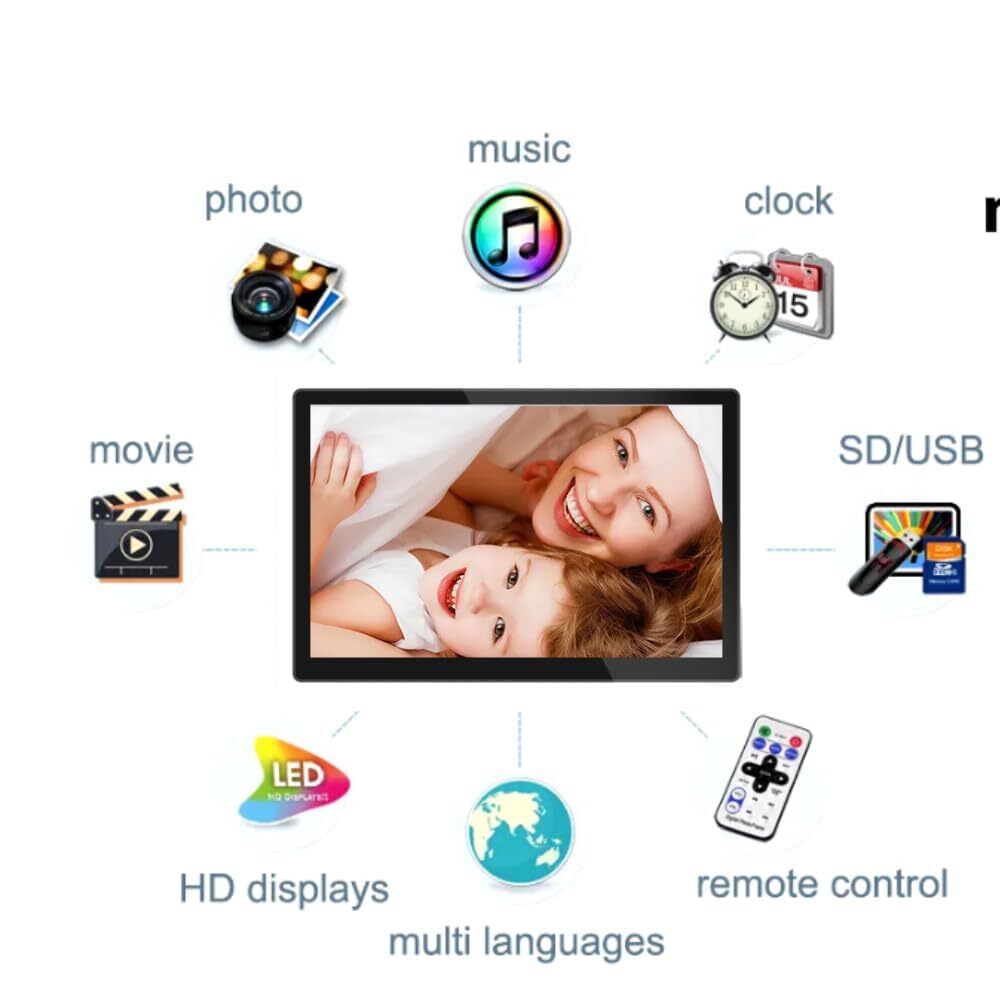 12 Inch Hdmi Frame - Color: Black