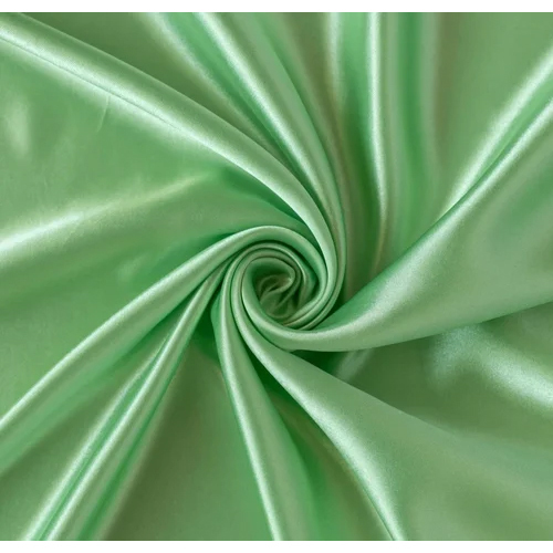 Moss Satin Plain Fabric - Color: Green
