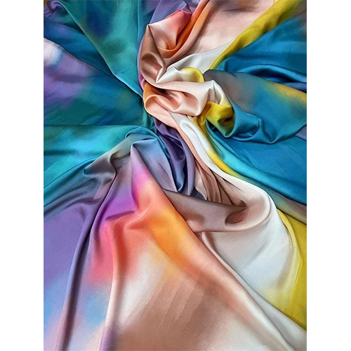 Digital Print Fabric Dull Satin - Color: Multicolor