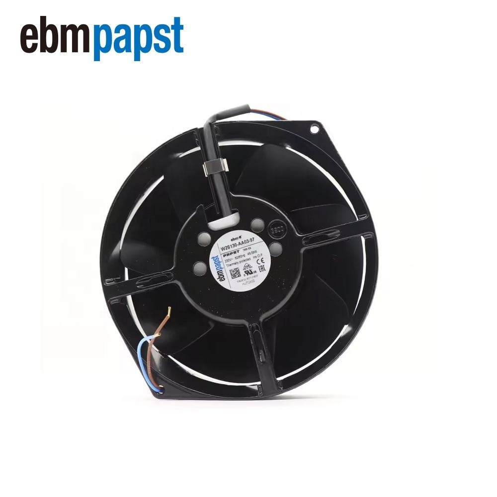 ebmpapst W2S130-AA03-97 7856ES 230V AC 45W 0.31A 2800 RPM 130mm Ball Bearing All Metal Axial Cooling Fan W2S130-AA03-01