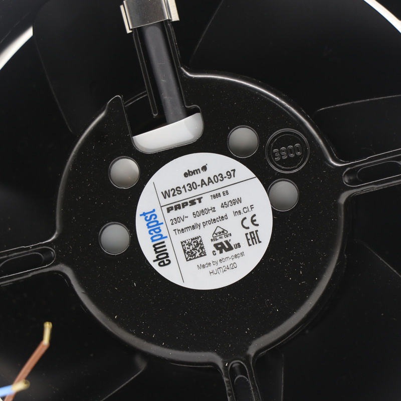 ebmpapst W2S130-AA03-97 7856ES 230V AC 45W 0.31A 2800 RPM 130mm Ball Bearing All Metal Axial Cooling Fan W2S130-AA03-01