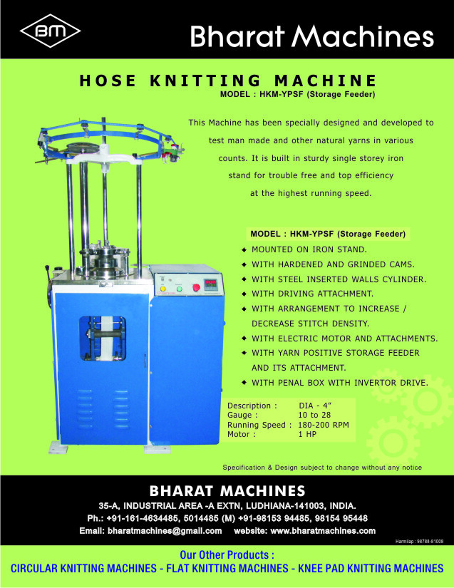 Double Jersey Machine - Application: Industrial