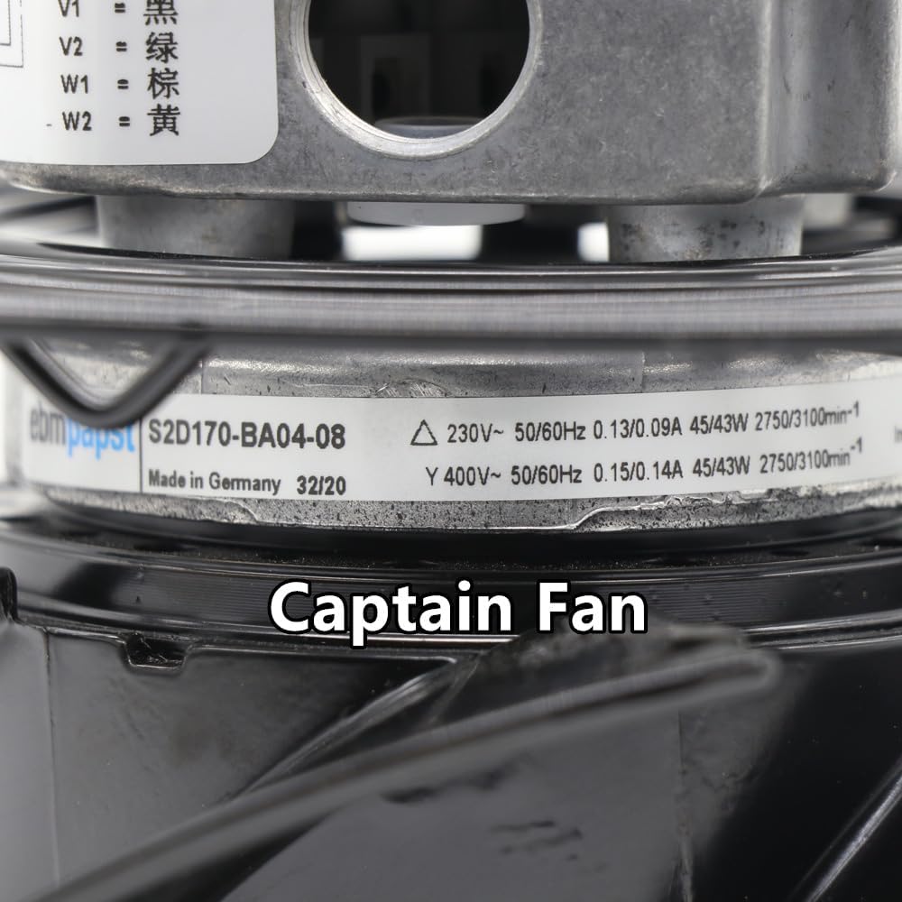 S2D170-BA04-08 Ebm Papst Fan 230/400VAC 45/43W Axial Fan