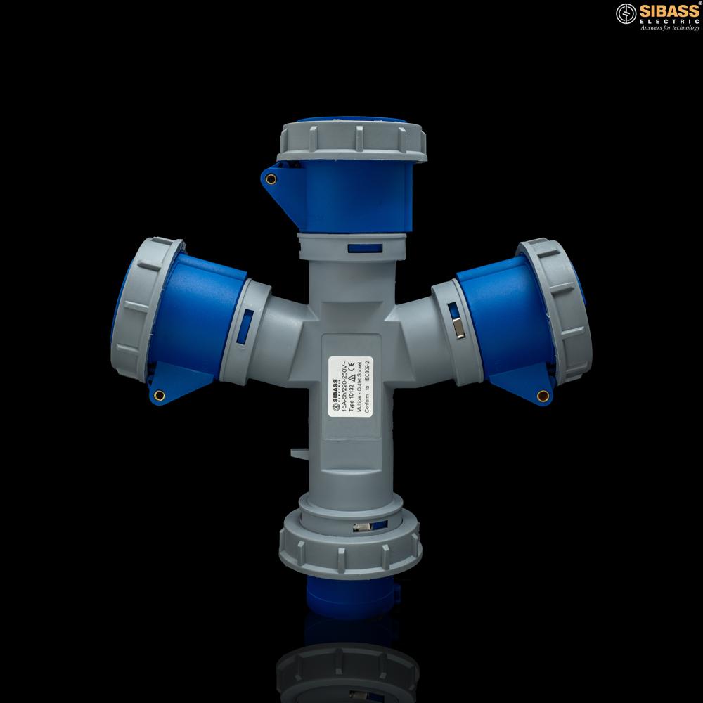 Ip67 16a 3pin 3way Socket Se-s10132 - Application: Industrial