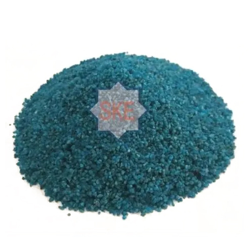 नीले रंग का सजावटी रेत