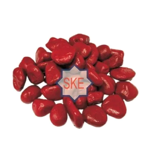 Red Colour Pebbles Stone