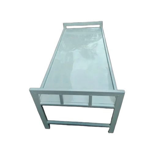 Iron Single Cot Bed - Color: White