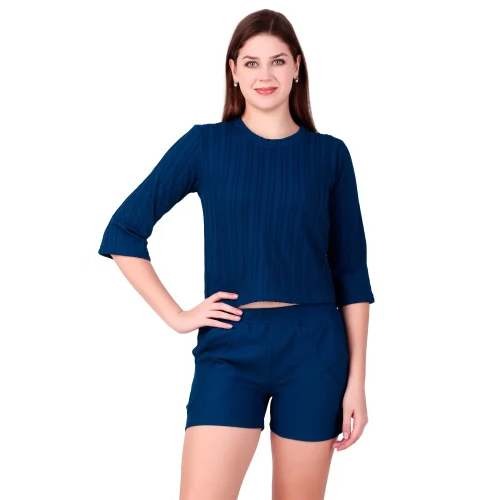 Ladies Blue Sky Blue Cord Set