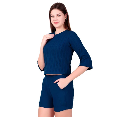 Ladies Blue Sky Blue Cord Set