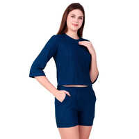 Ladies Blue Sky Blue Cord Set