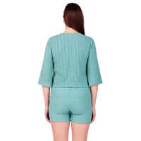 Ladies Sky Blue Cord Set