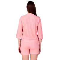 Ladies Pink Cord Set