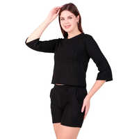 Ladies Black Cord Set