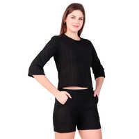 Ladies Black Cord Set