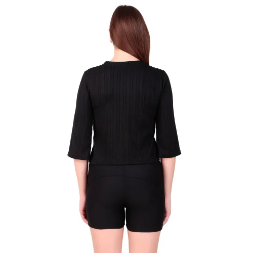Ladies Black Cord Set