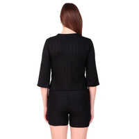 Ladies Black Cord Set