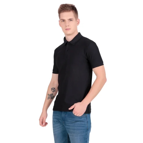 Black Sport Matty Polo T Shirt