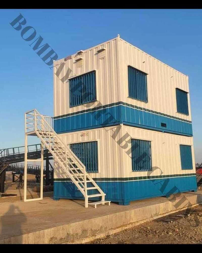 Double Store Portable Cabin - Color: White