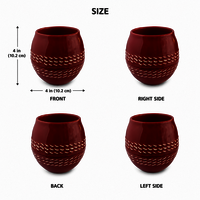 Cricket Ball Shaped Tea Cup - Color: Different Available