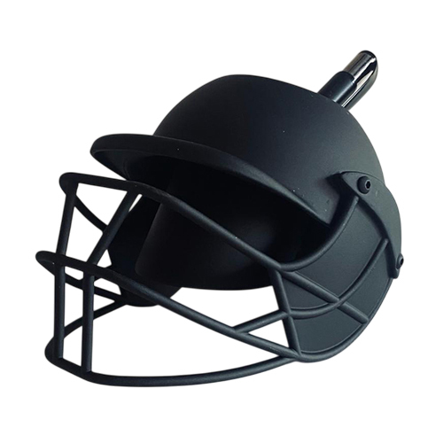 Cricket Helmet Shaped Stationery Stand - Color: Black