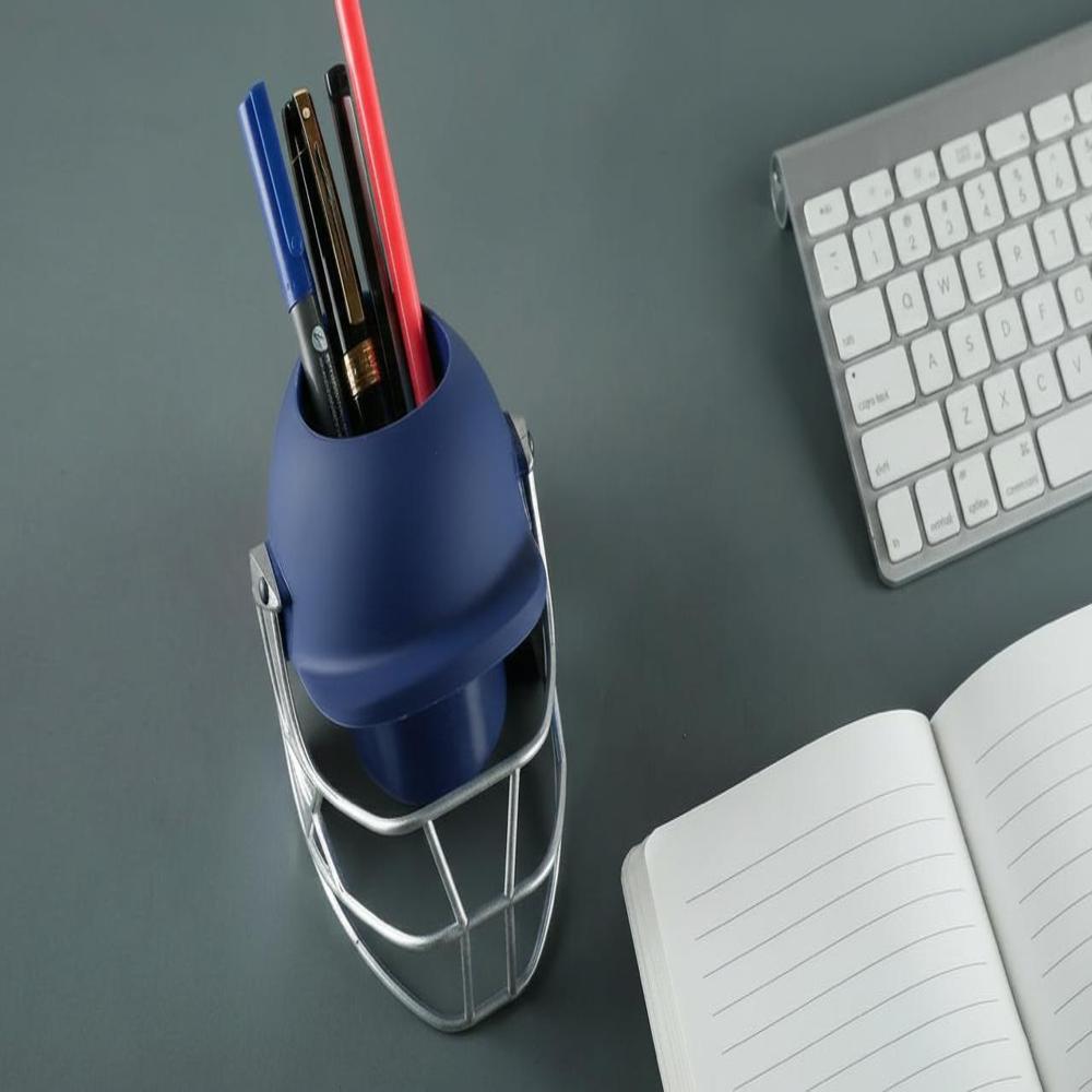 Cricket Helmet Pen Stand - Color: Black